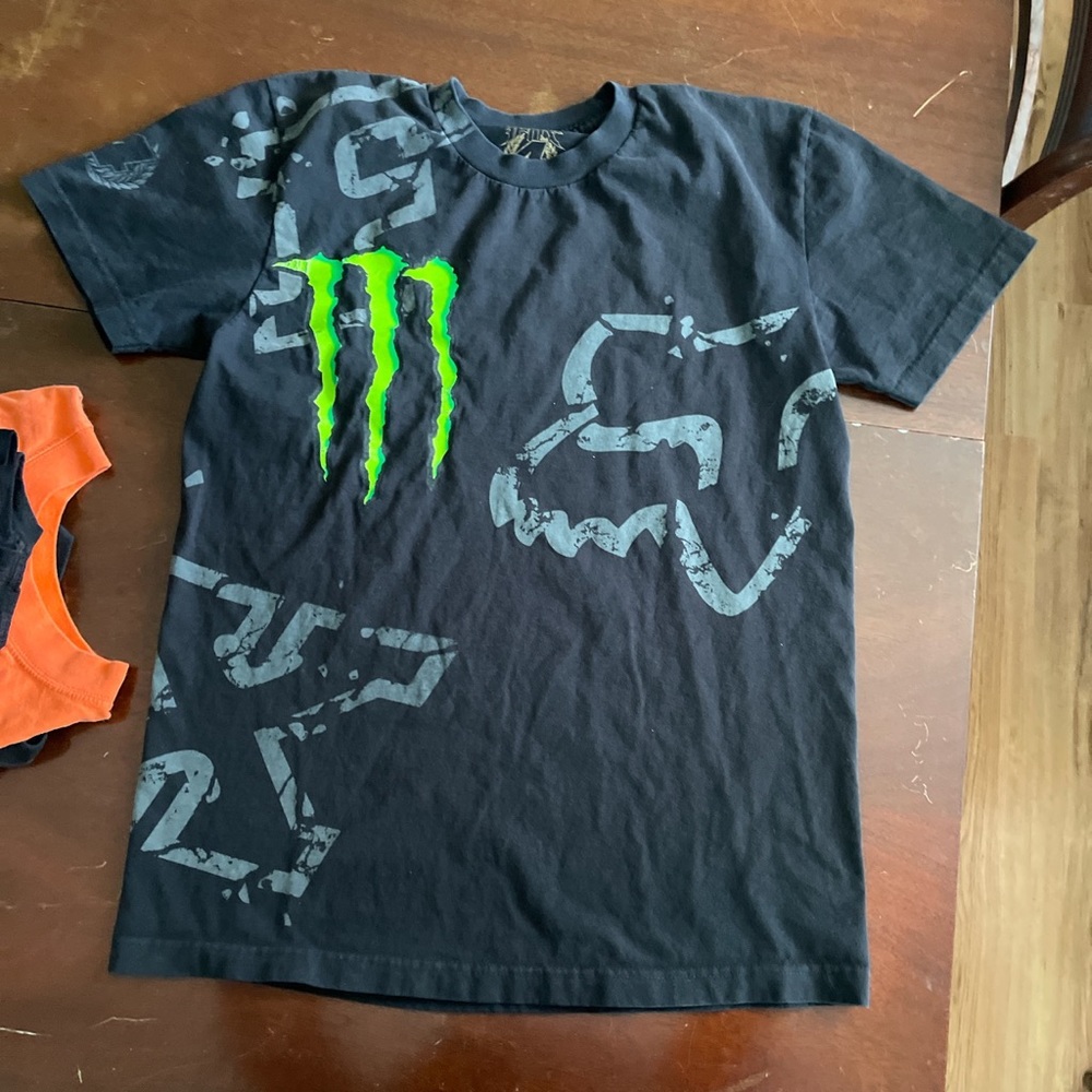 Monster energy x fox racing tee